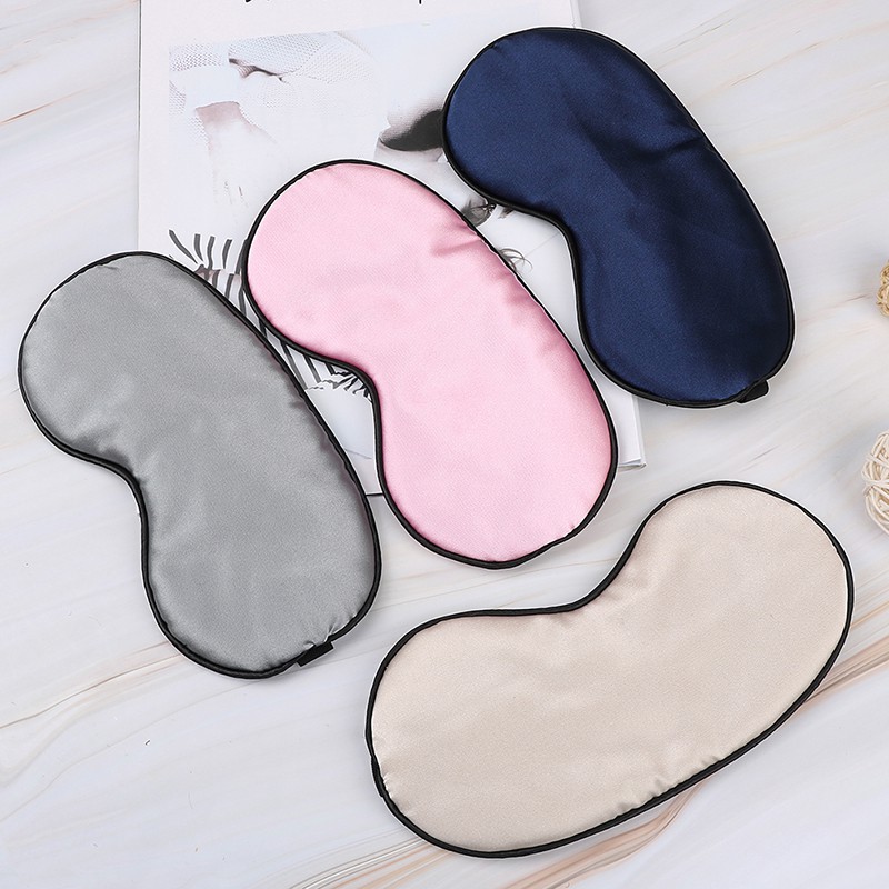 WHSG 1 pcs eye mask soft padded travel night sleeping blindfold sleep aid