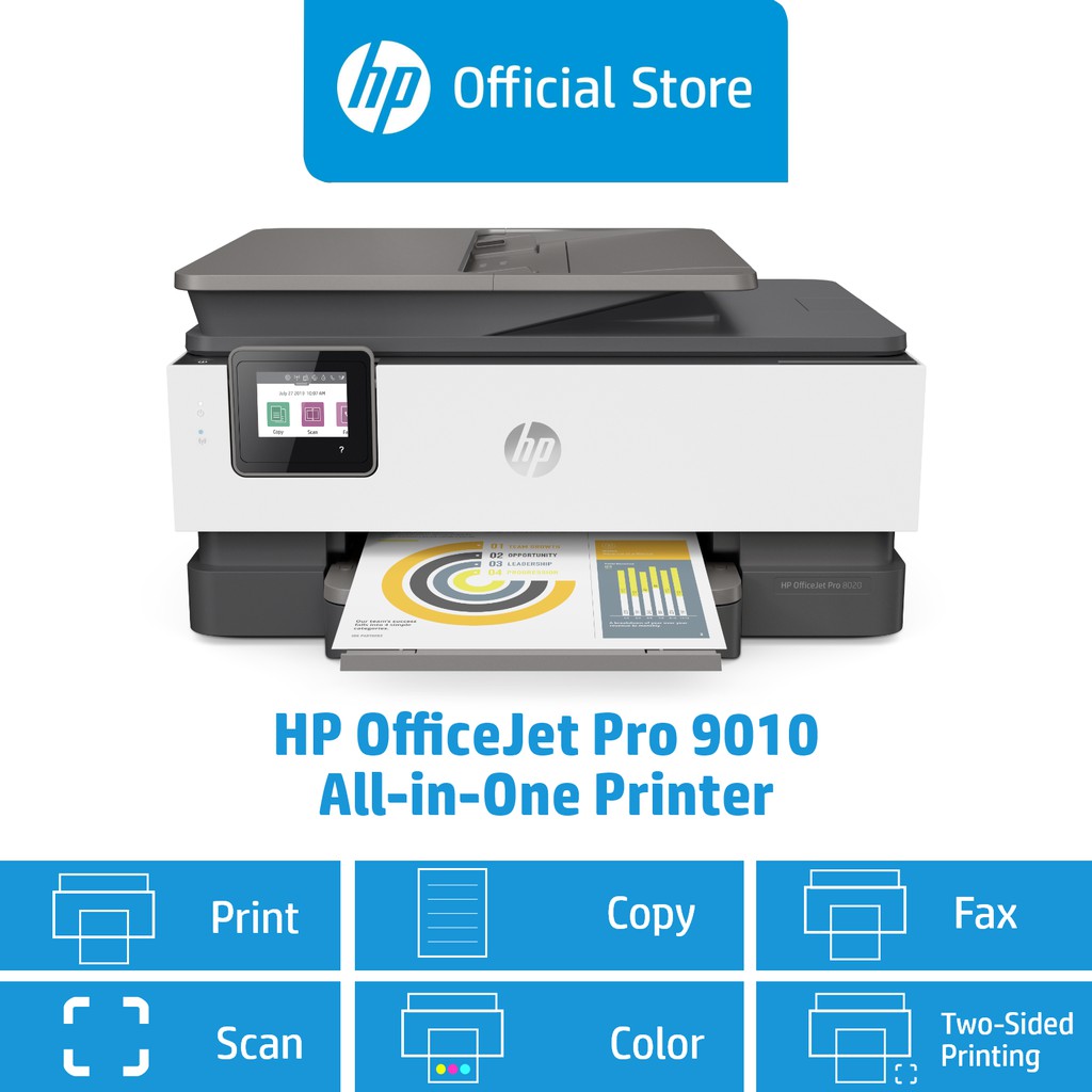 Hp Officejet Pro 9010 All In One Color Printer Print Scan Copy Fax Automatic Document Feeder 4458