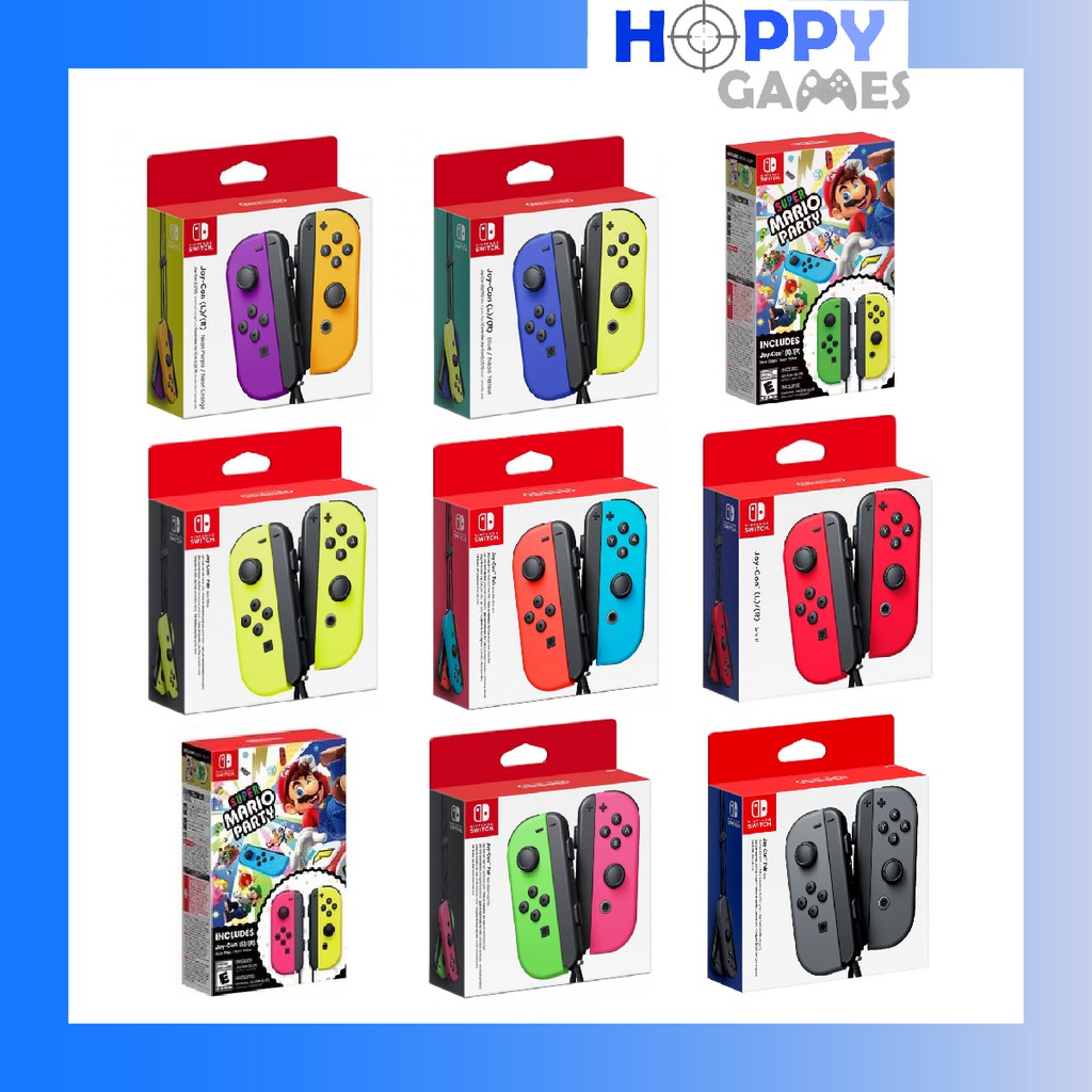 nintendo switch joy con red and blue