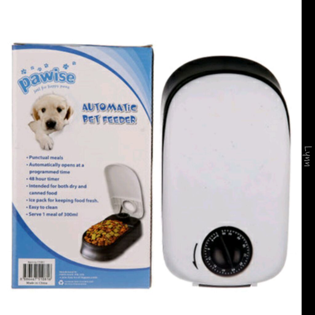 Pawise Automatic Pet Feeder Cat Dogs Timer Shopee Singapore