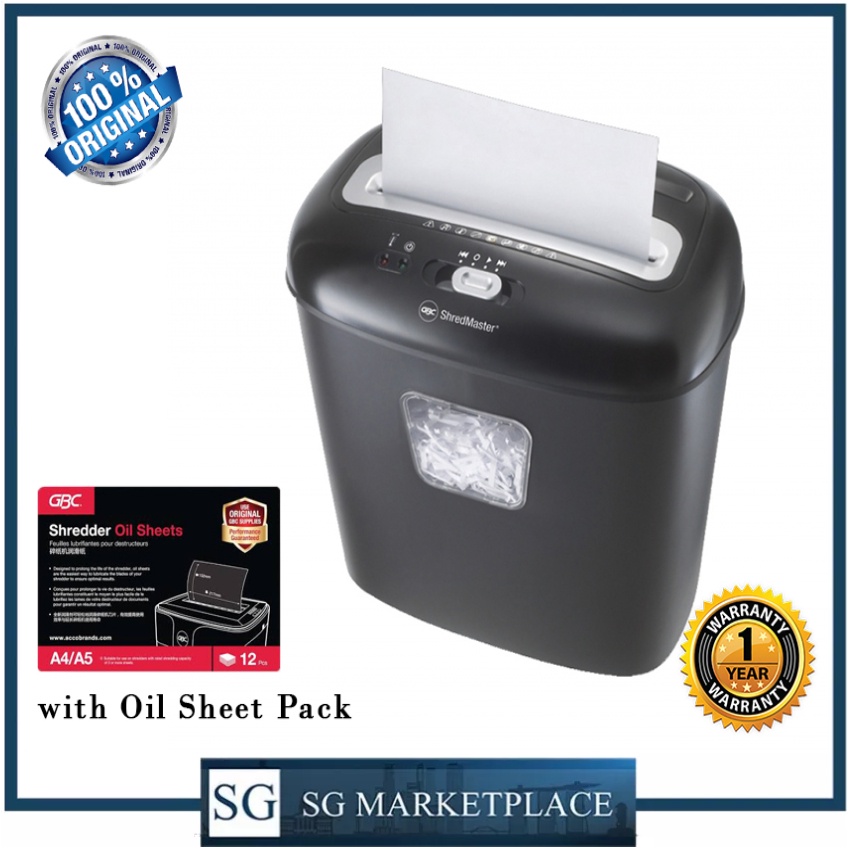 GBC Duo Paper Shredder. Includes Oil Sheet Pack. CD Shredding