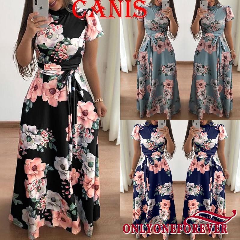 long floral sundress