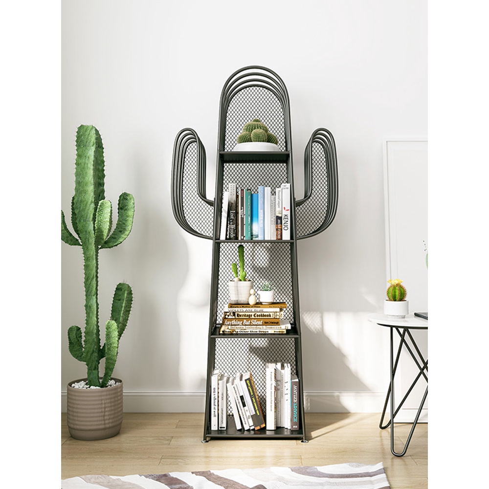 Tlq Cactus Bookshelf Creative Shelf Storage Shelf Living Room Student Dormitory Storage Shopee Singapore
