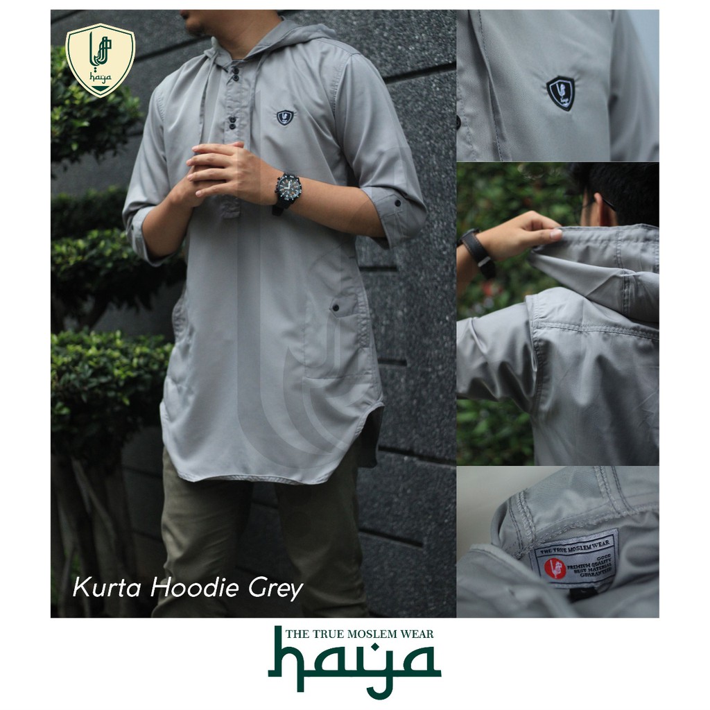 PRIA Koko HOODIE ASSASINT HAYA/MOSLEMO Shirt MUSLIM Men PREMIUM KURTA |  Shopee Singapore