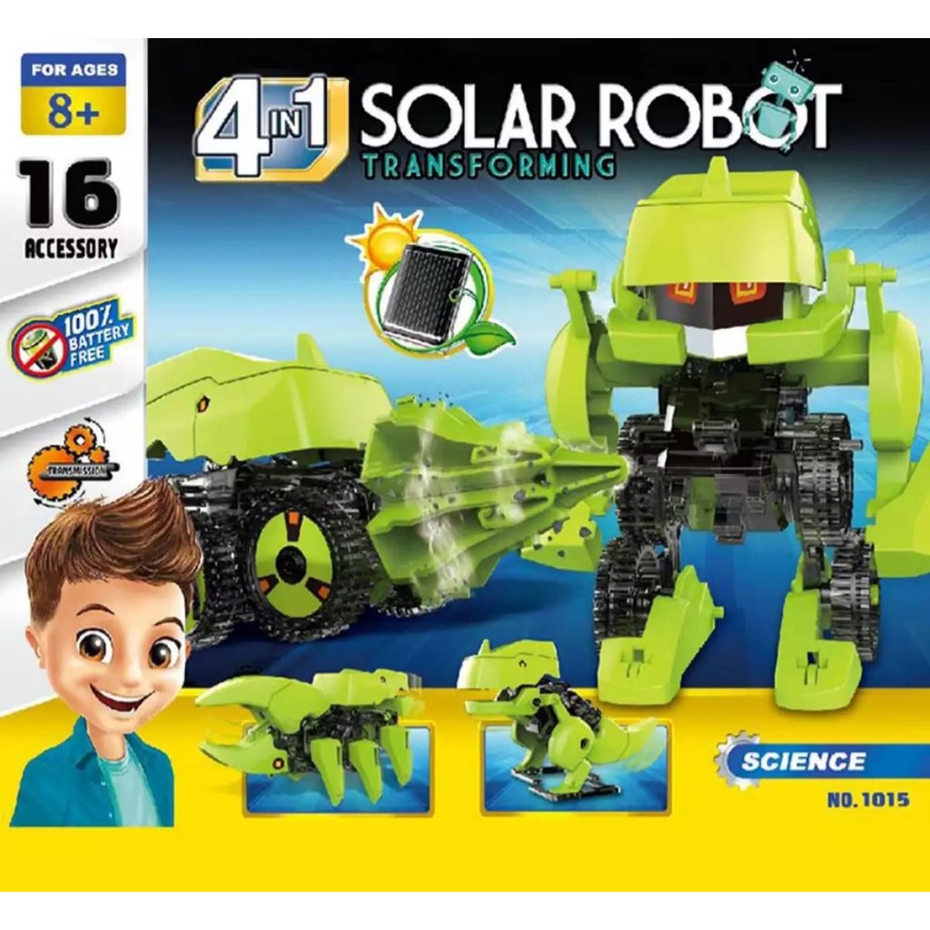 4 in 1 solar robot kit