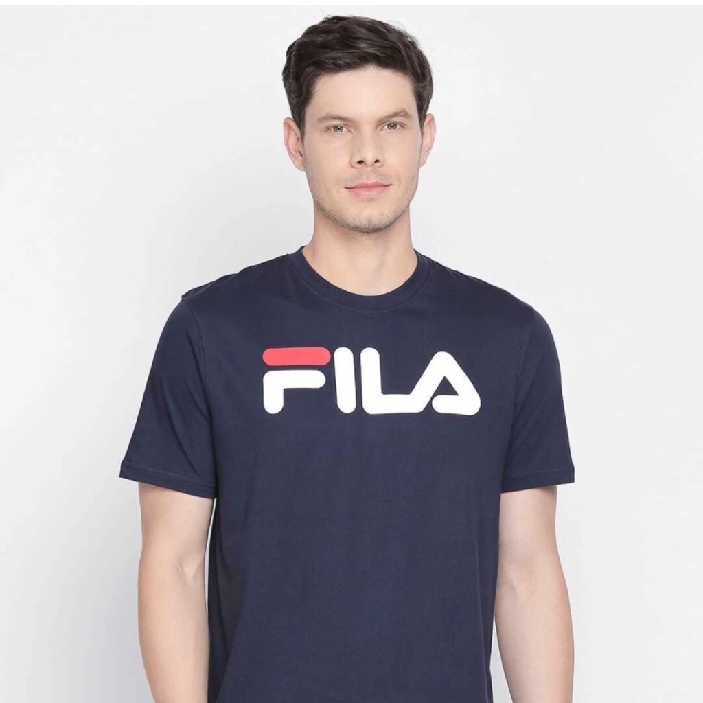 navy blue fila t shirt