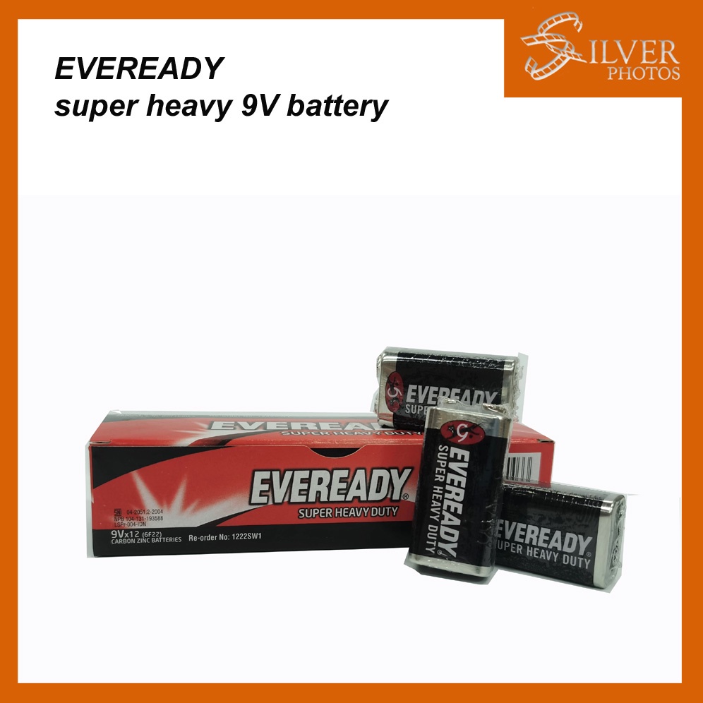 1 Box (12pcs) Eveready 9V Super Heavy Duty Battery Shopee Singapore