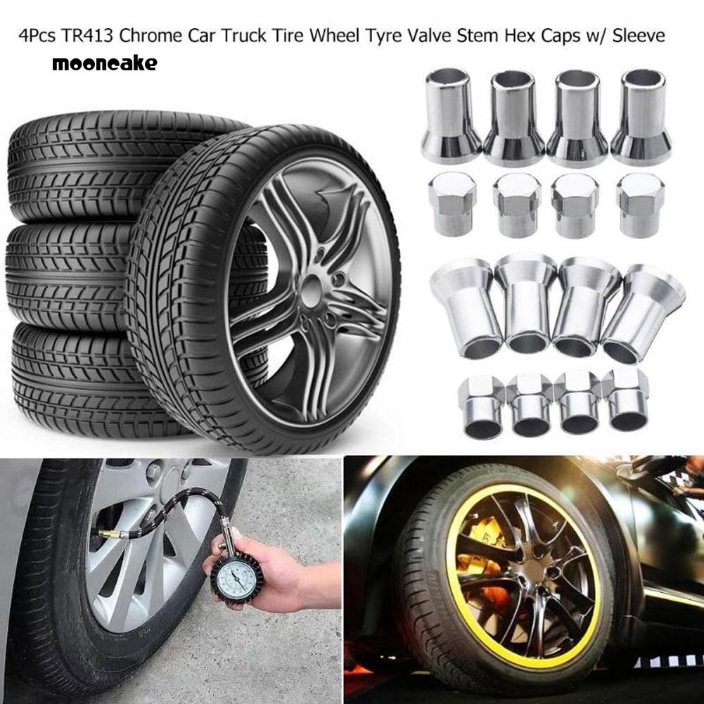 chrome tire valve stem covers