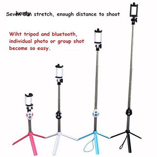 KT★Extendable Handheld Selfie Stick Tripod Bluetooth Remote Shoot for All Phone