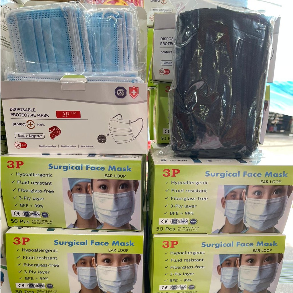Singapore Brand 3P Surgical face mask Shopee Singapore