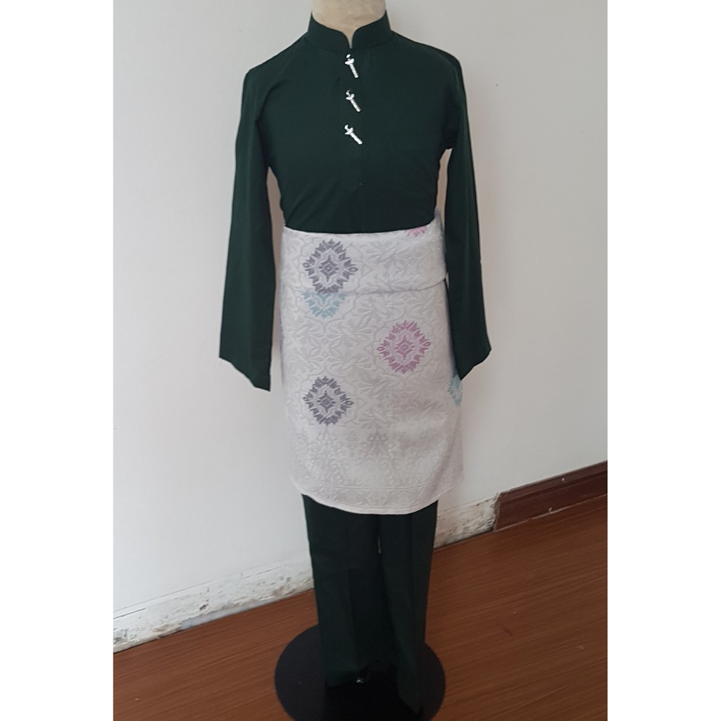  Baju  Melayu  Budak EMERALD  GREEN HIJAU  Boys Lelaki Raya 