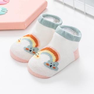 Baby New Socks Set 6 Pairs Advanced Combed Cotton 0-3 Years Cartoon Non-slip Socks Set #5