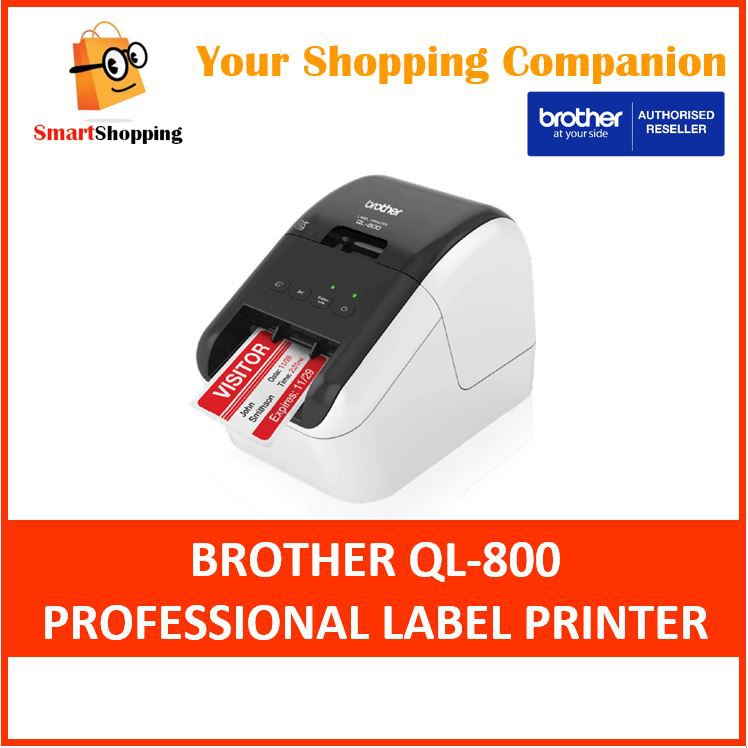 Brother QL800 HighSpeed Professional Label Printer, Lightning Quick Printing, Plug & Label