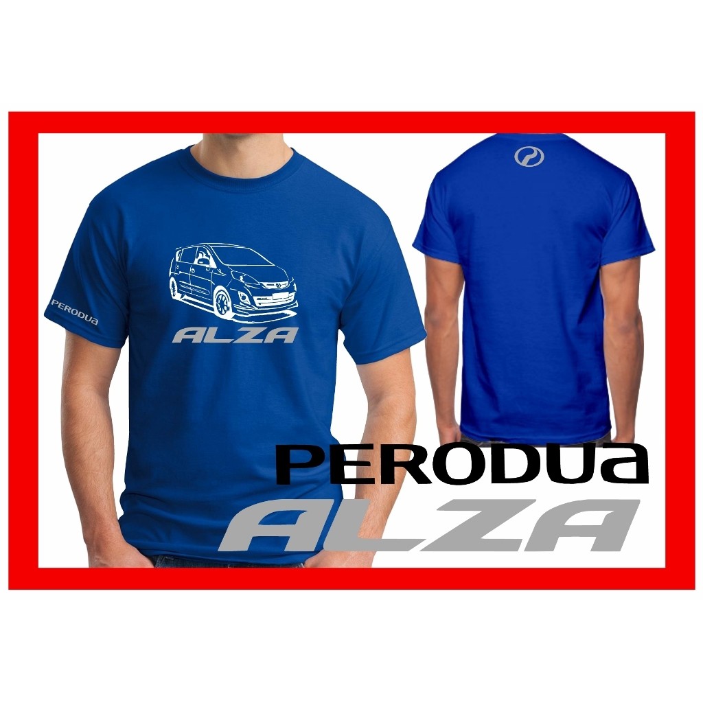 BAJU T-SHIRT PERODUA ALZA / 100% COTTON ROUND NECK 