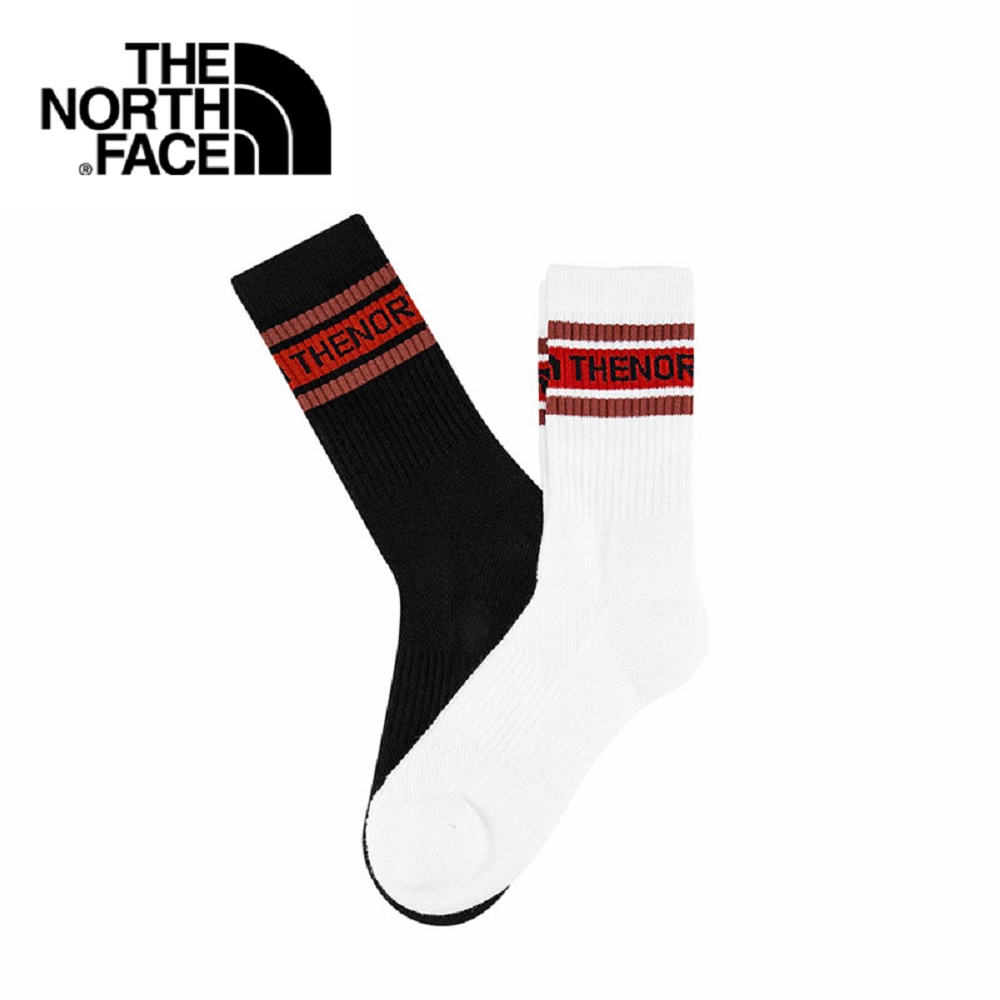 The North Face Sloppy Sock Crew 2 Pack - TNF White / TNF Black [Asia ...
