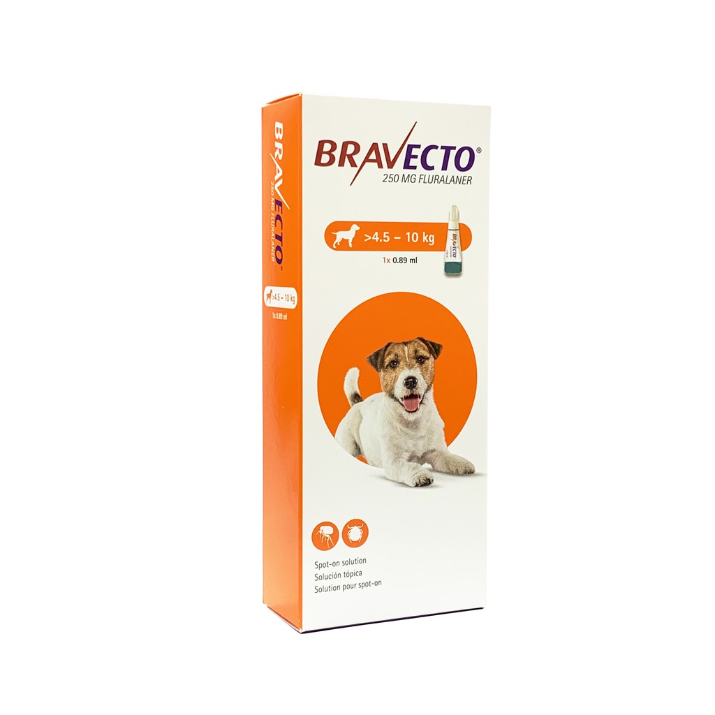 Bravecto Spot On Small Size Dog 250mg 4 5kg To 10kg Shopee Singapore