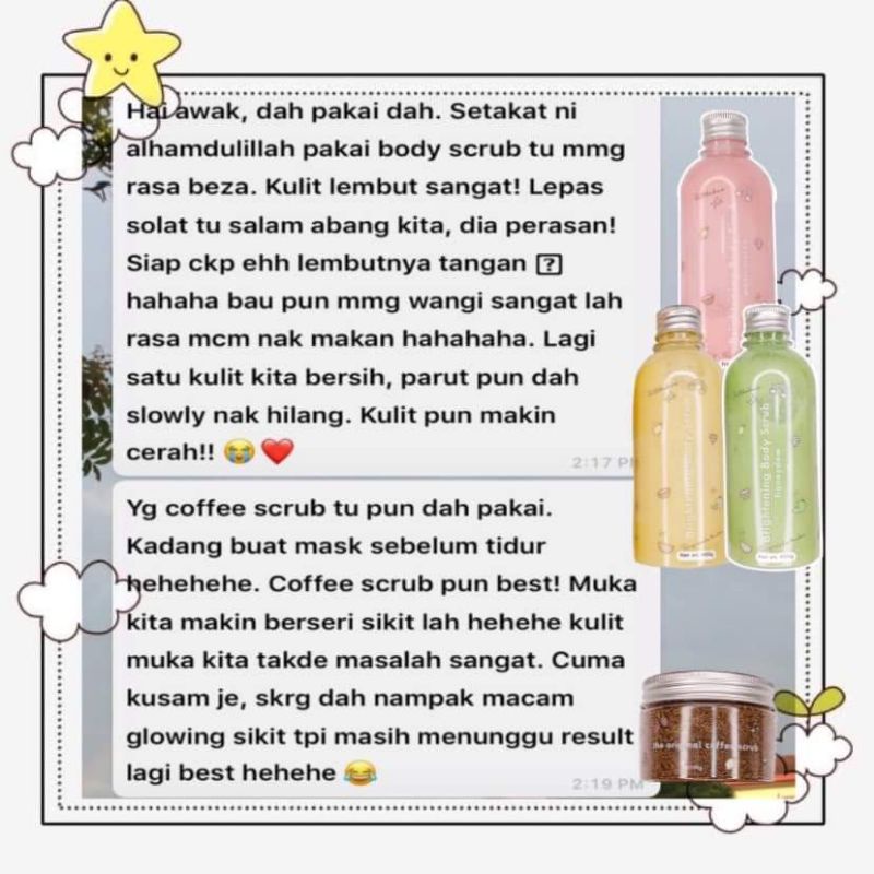 Shop Malaysia Original Freegift Temyracle Brightening Body Scrub Organic Body Scrub Honeydew Watermelon Temyfavs Shopee Singapore