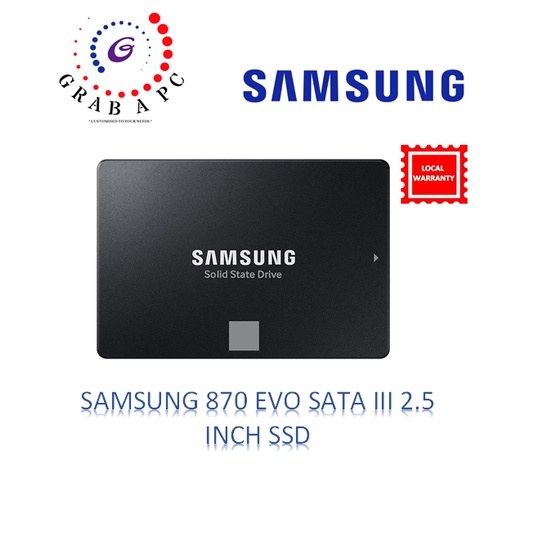 SAMSUNG 870 EVO SATA III 2.5 INCH SSD (250GB/500GB/1TB/2TB/4TB