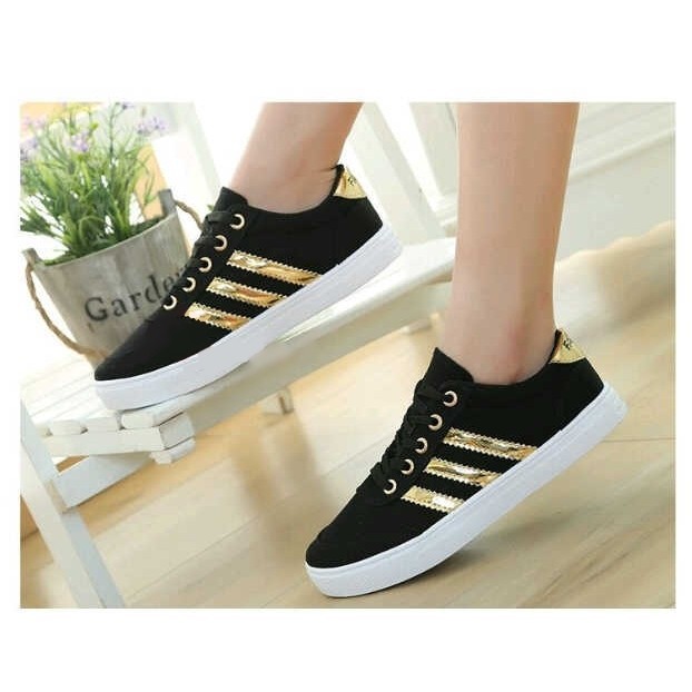 black gold sneakers womens