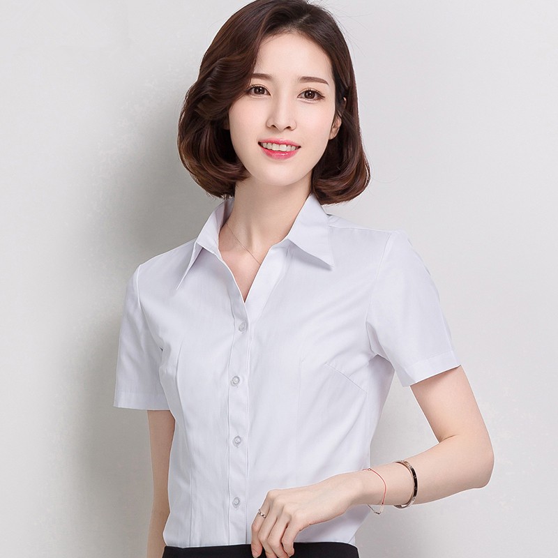 formal white blouse for ladies