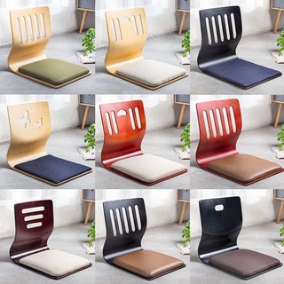 Japanese Tatami Chair Bed Chair Wood Chair / Legless Chair / Floor Chair Thicker Cushion Dormitory Bedroom Chair Armchair #7