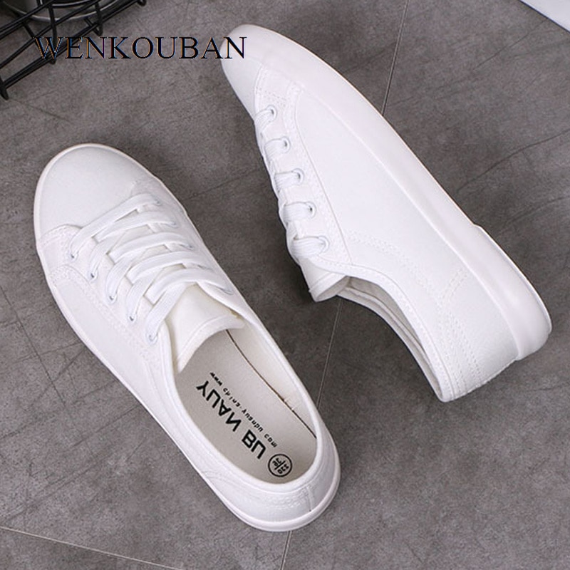 white canvas trainers womens