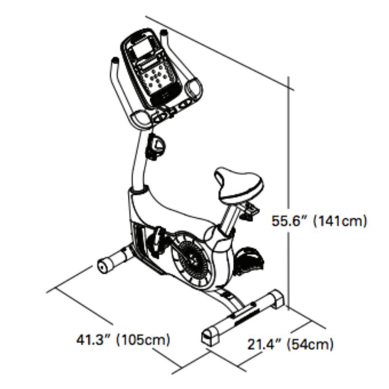 schwinn 570u upright exercise bike