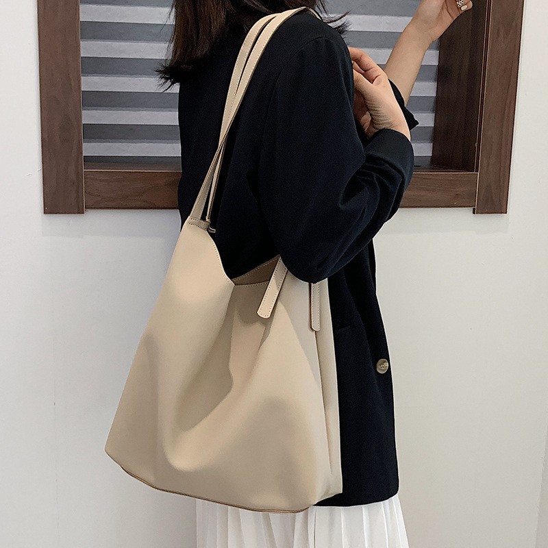 Fashion Soft Leather Shoulder Tote Bag Women Casual Handbags Ladies Sling  Messenger Composite Bags With Small Zipper Bag | Shopee Singapore