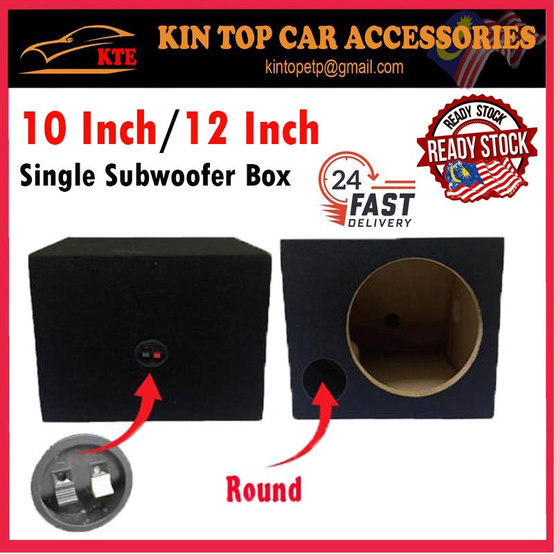 Shop Malaysia Car Sub Woofer Box Single Subwoofer Box Speaker Box 10 Inch 12 Inch Shopee Singapore