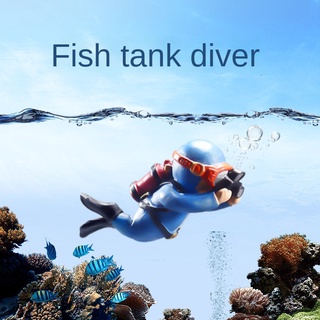Fish Tank Aquarium Decorative Aquarium Sim Diver 1 Piece Floating Scuba Diver Aqua Toy