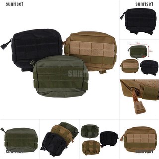 💥sunrise Tactical Molle Pouch EDC Multi-purpose Belt Waist Pack Bag Utility Phone Pocket[sun]