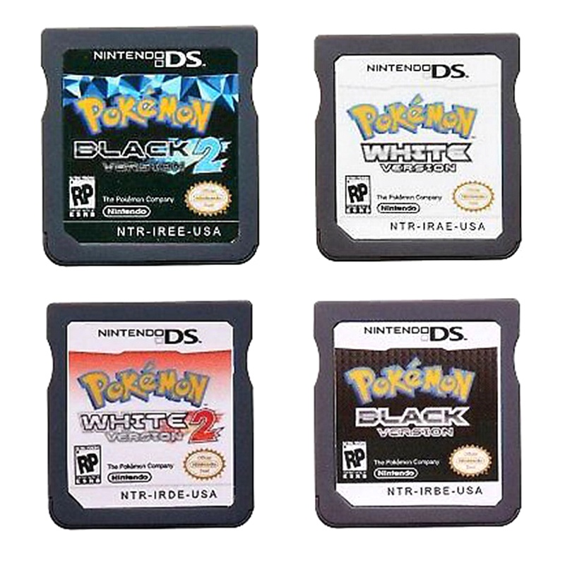 Pokemon DS Game Cartridge Console Card Black White for Nintendo DS