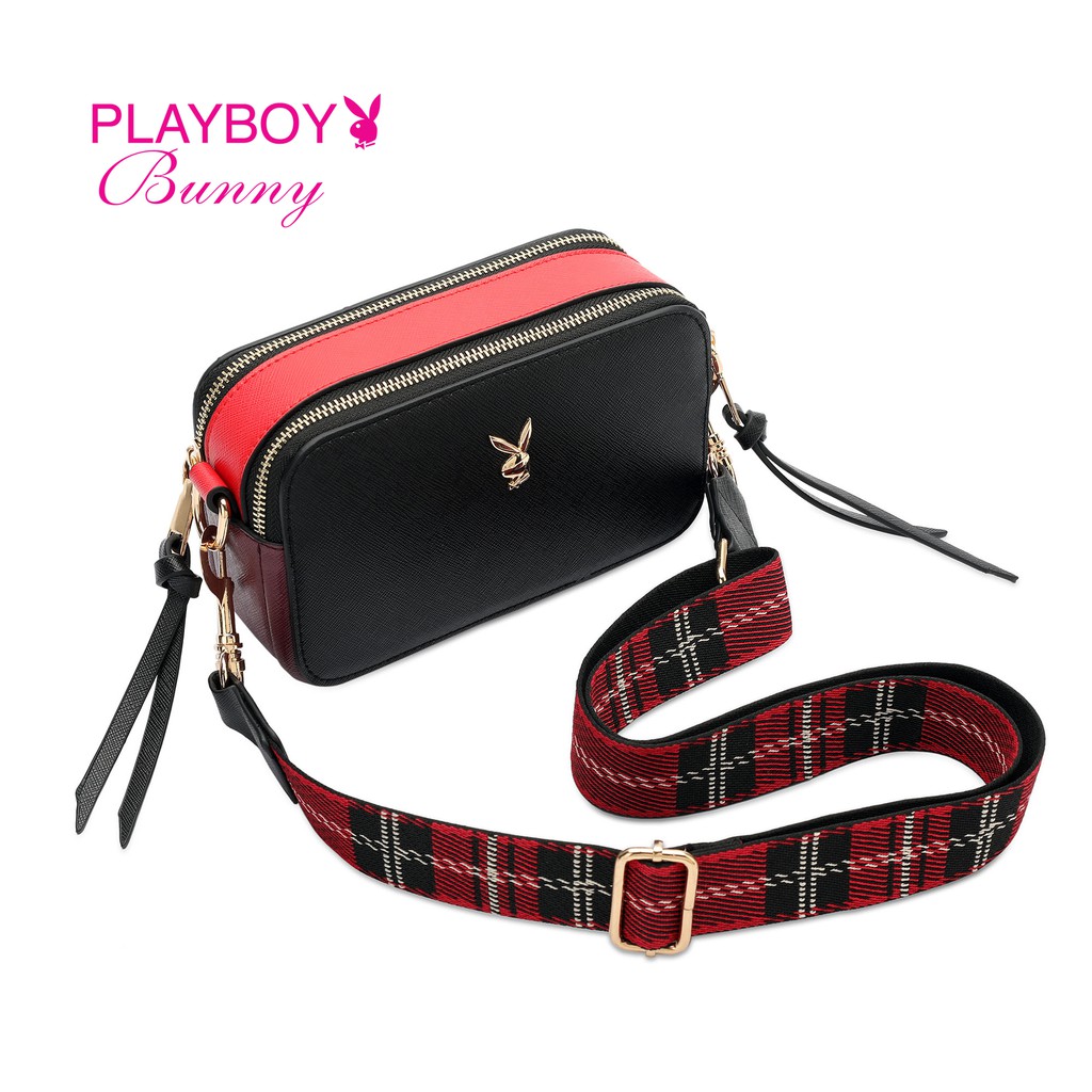 Shop Malaysia Playboy Bunny Ladies Sling Bag Bkr 9181 Multi Color Shopee Singapore