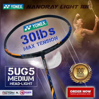 ORIGINAL Yonex Nanoray Light 18i Badminton Racquet Racket with Free String and Grip  (Limited Stock)