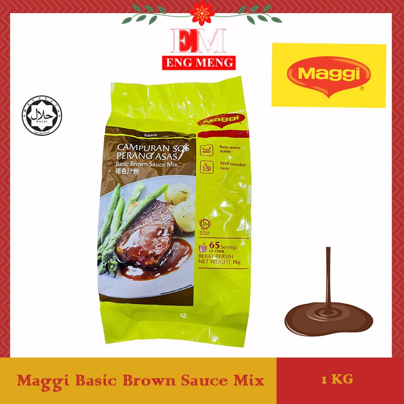 Shop Malaysia Maggi Basic Brown Sauce Mix 1kg Maggi 1kg Maggi Mixed Sos War 1kg Asas Shopee Singapore