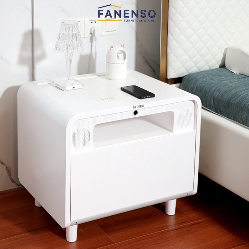 Fanenso Bedside Table Tronxi Intelligent Bedside Table Small