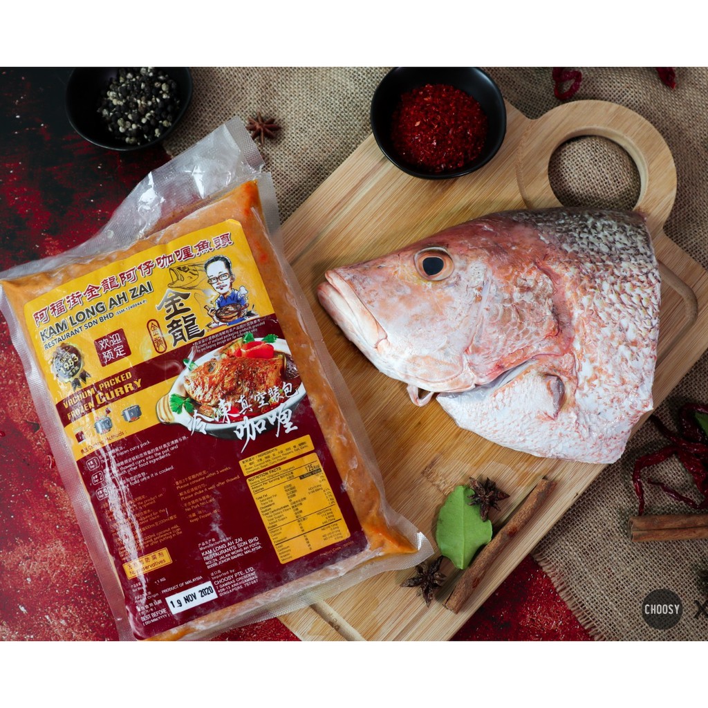 Kam Long Curry Fish Head Gravy Frozen Packed Shopee Singapore