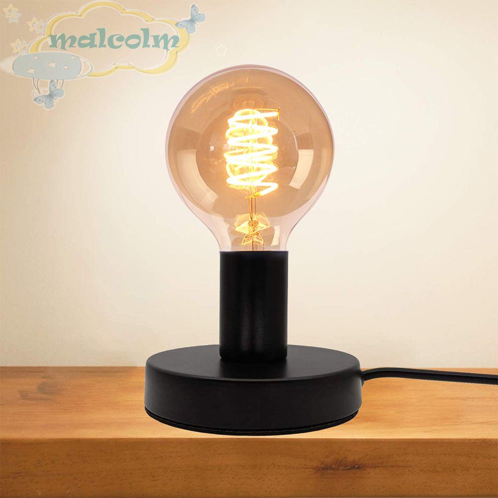 MALCOLM 1 pcs Lamp Holders Industrial Style Table Lamps Accessories Light  Bulbs Base with Switch and Wire Creative Metal Bar Decor Vintage Simple E27  Bulb Socket/Multicolor | Shopee Singapore