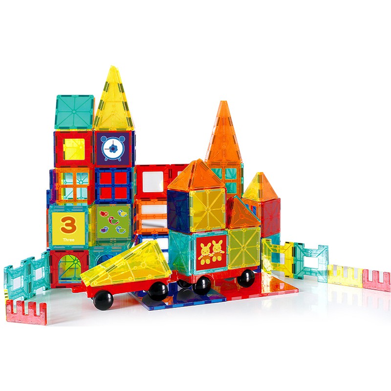 32 Pcs Set Magnetic Building Blocks Magnet Tiles Construction Set Kids/Toys NEW 