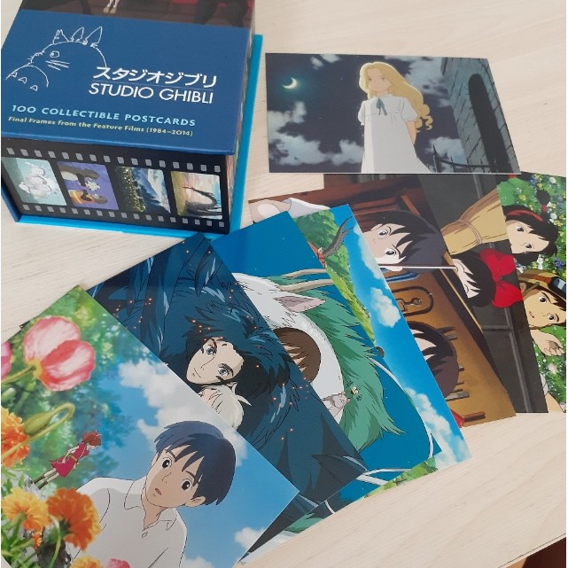 Final Frames from the Feature Films Studio Ghibli 100 Collectible Postcards