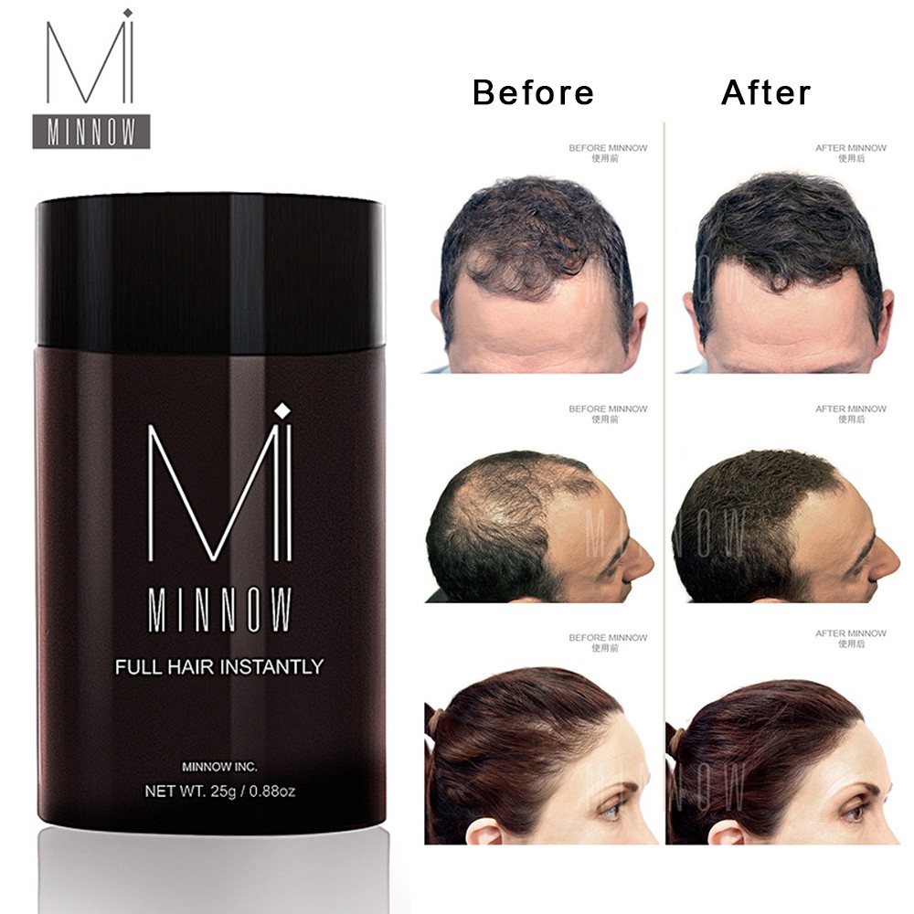 Minnow Women Men Baldness Concealer Thickening Emergency Hairline Hair Building Fibers Hair Fiber Powder 9 Types Shopee Singapore