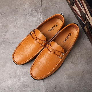Ready Stock Men‘s Leather Shoes Fashion Loafers Shoes Casual Shoes Driving Shoes #3