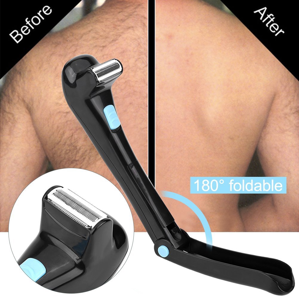 Electric Back Shaver Mens Body Shaver Hair Grooming Trimmer