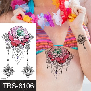 Women Sexy Henna Flower Temporary Tattoo Stickers Black Waterproof Fake  Jewelry Tatoos Lotus Tree Cat Owl Body Art Tattoo Lace Discount | Shopee  Singapore