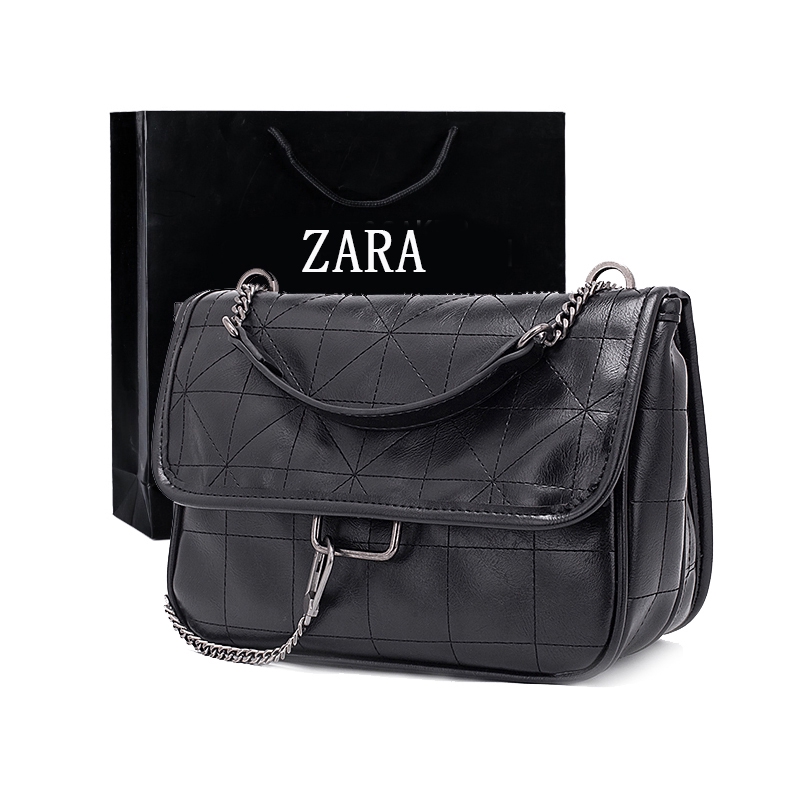 zara black tote