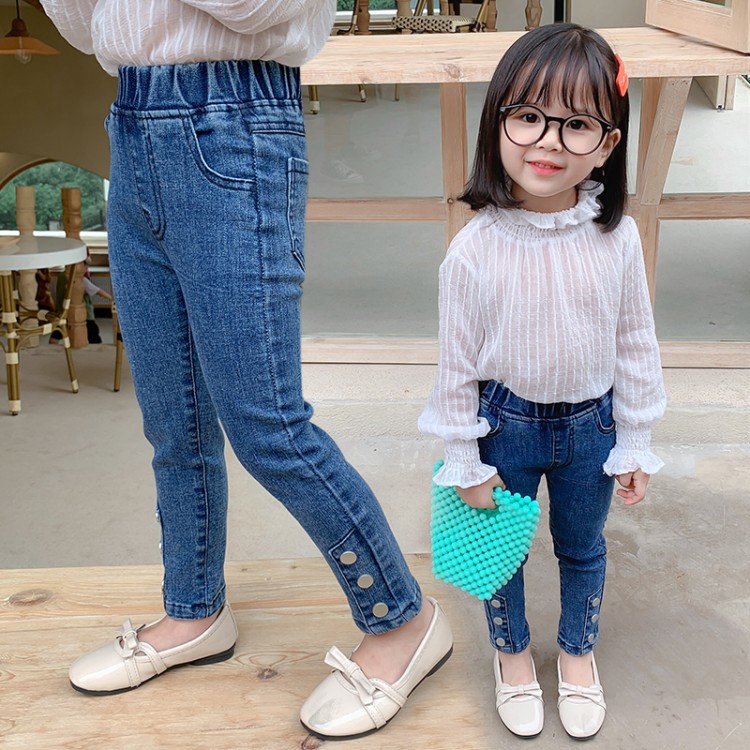 Clothing Pants Low Price Girls Denim Trousers Hot Fashion Trousers Popular Loose Denim Trousers Trend Girls Jeans Ener Shopee Singapore