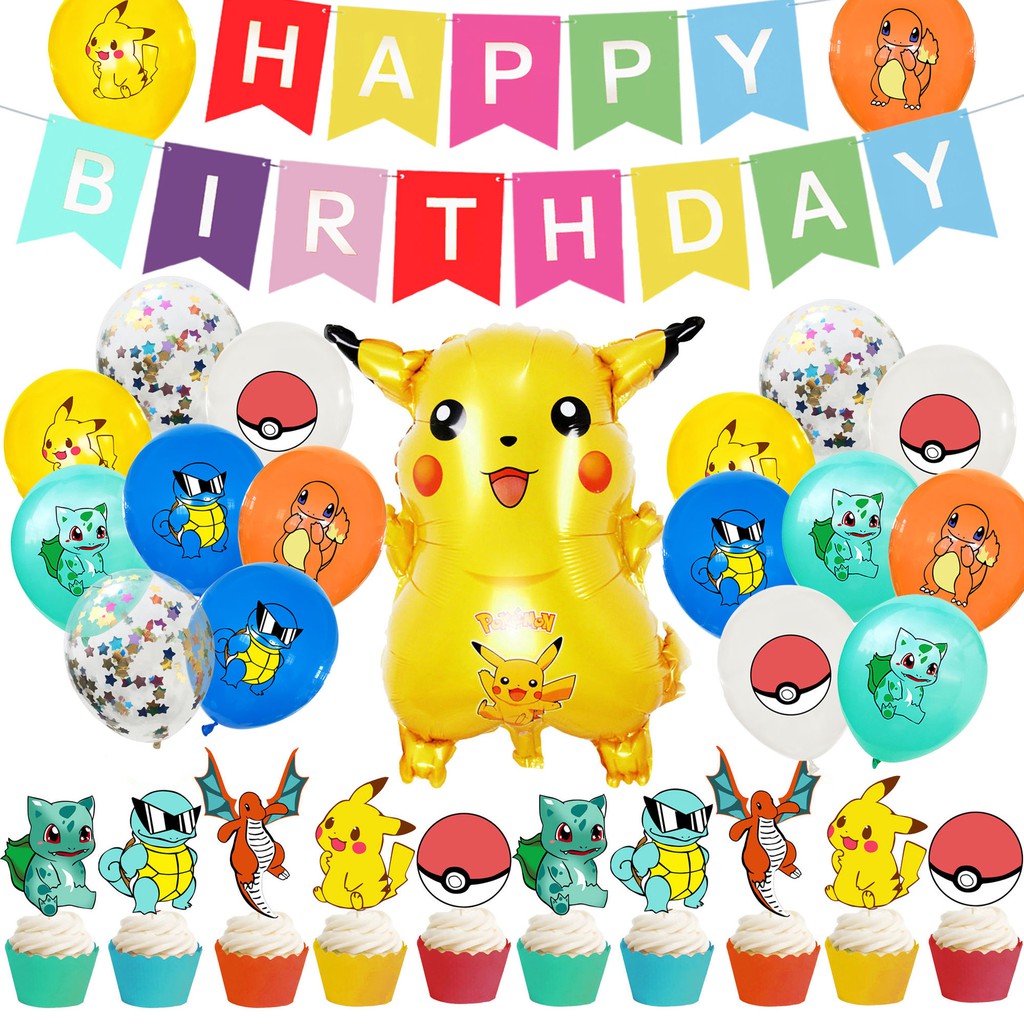 22" Charmander Pokemon Balloon Birthday Party Decoration Cartoon