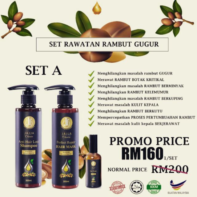 Jajja Set Rawat Rambut Gugur Shopee Singapore