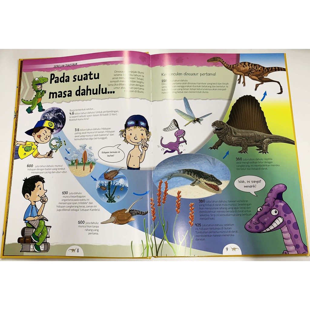 Shop Malaysia Dinosaur Encyclopedia Book For Children Learning Faclopedia About Dinosaur Bm Shopee Singapore