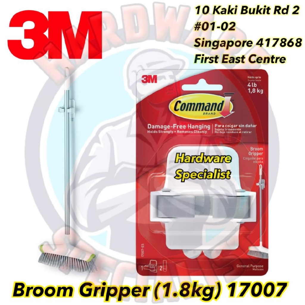 3M Command Broom Gripper 17007 / Broom Holder / Mop Holder Shopee